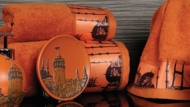 Полотенце с печатью Istanbul Oranj (оранжевый)(Istanbul Oranj-50х90)