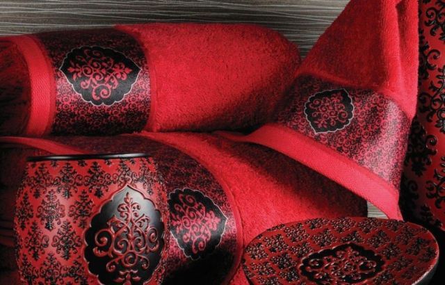 Полотенце с печатью Sultana Kirmizi (красный)(Sultana Kirmizi-50х90)