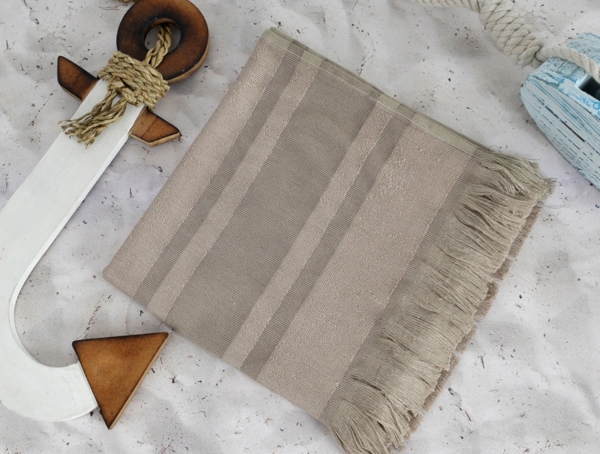 DERIN Vison (коричневый) полотенце пляжное				50x90